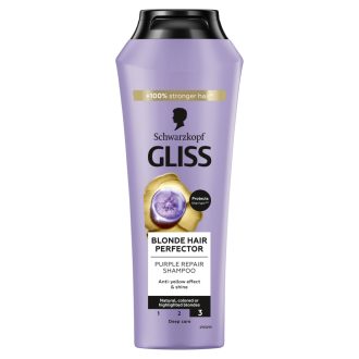 Gliss Blonde Perfector hamvasító sampon 250 ml