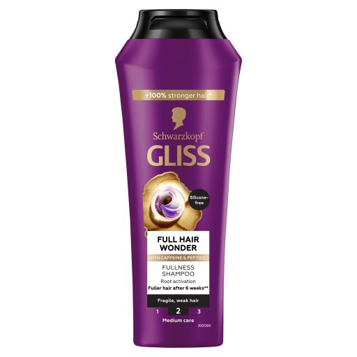 Schwarzkopf Gliss Full Hair Wonder sampon koffeinnel + peptidekkel 250 ml