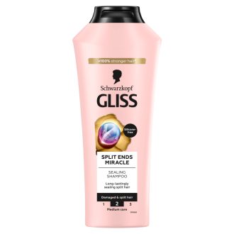   Gliss Split Ends Miracle sampon iconic komplex-szel és szőlőmag olajjal 400 ml