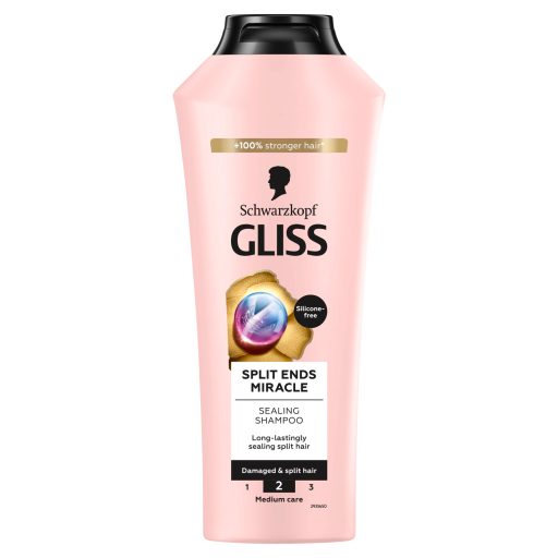 Gliss Split Ends Miracle sampon ionic komplex-szel és szőlőmag olajjal 400 ml