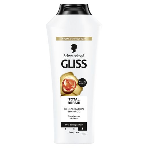 Gliss Total Repair sampon hidrolizált keratinnal és virág nektárral 400 ml