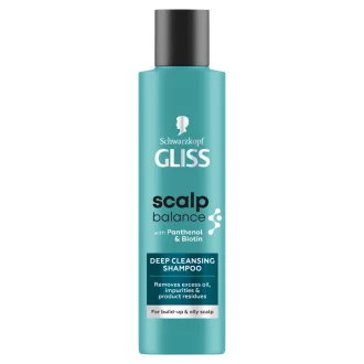   Gliss Scalp Balance mélytisztító sampon lerakódások ellen & zsíros fejbőrre 200 ml