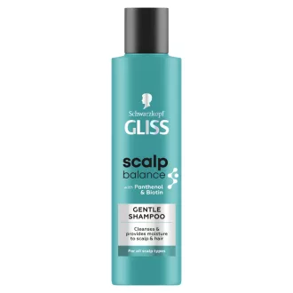   Gliss Scalp Balance gyengéd tisztító sampon panthenollal + biotinnal, minden fejbőrtípusra 200 ml