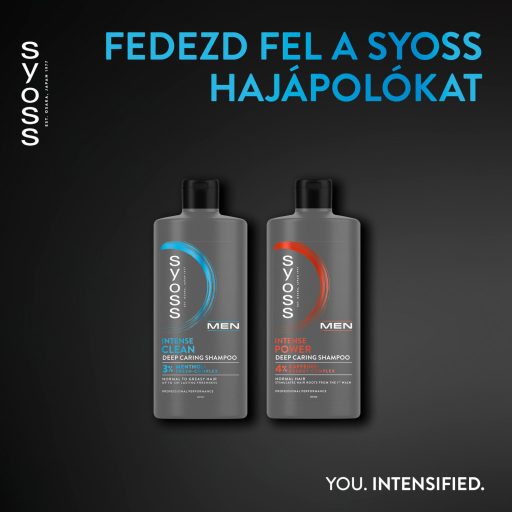 Syoss Men Intenzív Clean mélyápoló sampon 440 ml