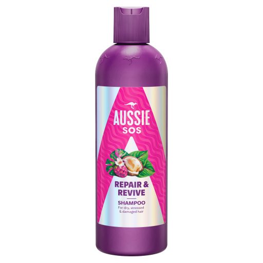 Aussie SOS Repair & Revive Sampon 300ml Száraz, Igénybevett, Károsodott Hajra
