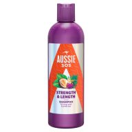   Aussie SOS Strength & Length Sampon 300ml Hosszú, Elgyengült és Igénybevett Hajra