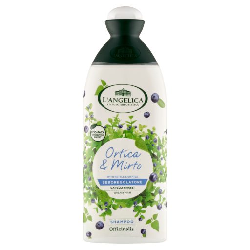 L'Angelica sampon 250ml zsíros hajra csalánnal és áfonyával mirtusz