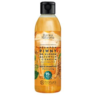   Barwa sampon 300ml ragyogást biztosító - sörrel és vitamin komplexszel fénytelen és vékony hajra