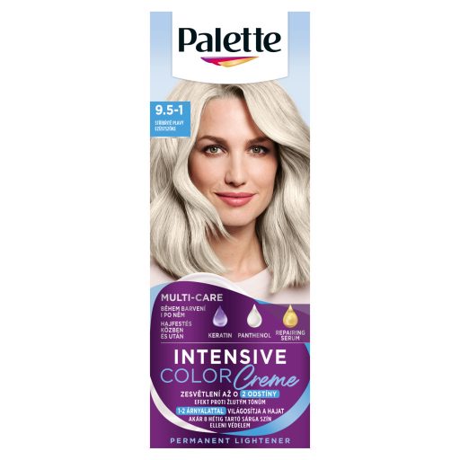 Palette Intensive Color Creme tartós hajfesték 9,5-1 ezüstszőke