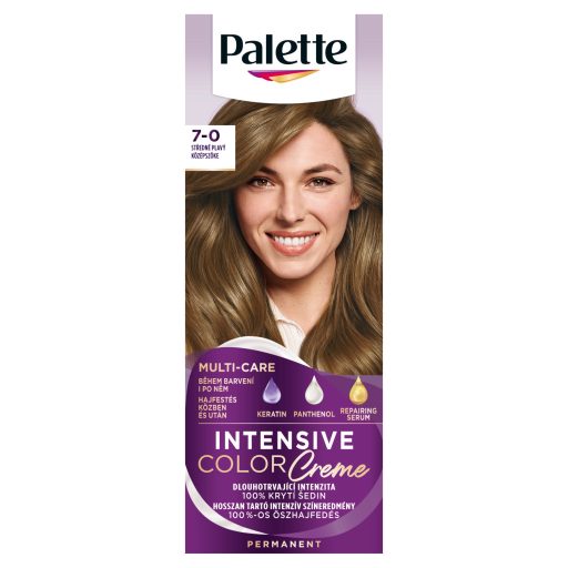 Palette Intensive Color Creme tartós hajfesték 7-0 középszőke