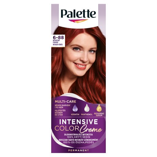 Palette Intensive Color Creme tartós hajfesték 6-88 intenzív vörös