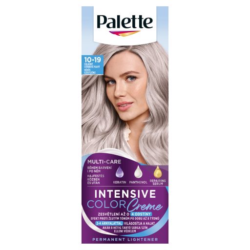 Palette Intensive Color Creme tartós hajfesték 10-19 Hűvös ezüstszőke