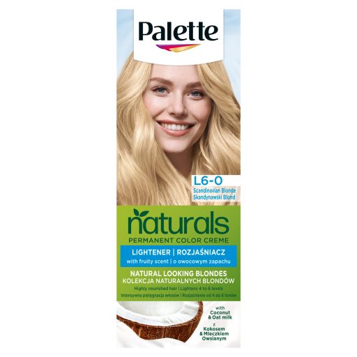 Schwarzkopf Palette Naturals tartós hajfesték L6-0 skandinávszőke