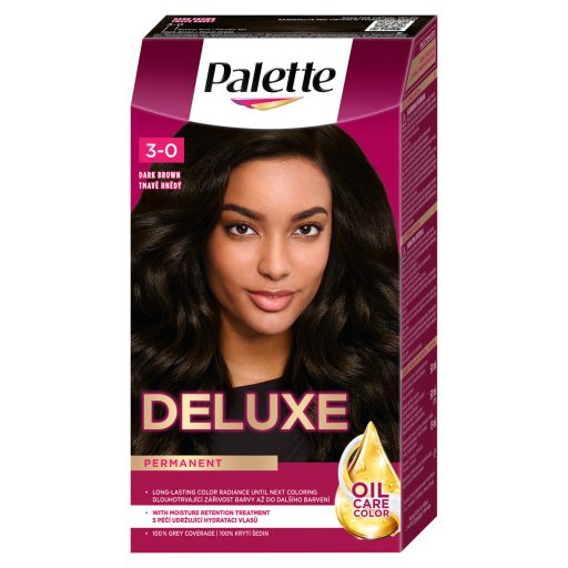 Palette Deluxe 3-0 sötétbarna tartós hajfesték
