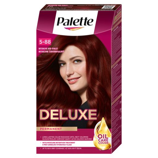 Palette Deluxe 5-88 Intenzív vörös violett tartós hajfesték