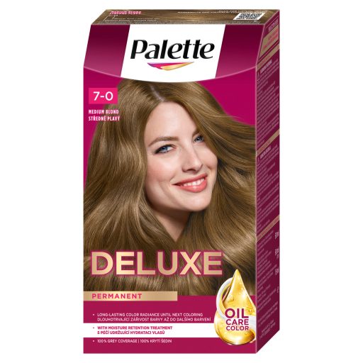 Palette Deluxe 7-0 középszőke tartós hajfesték 