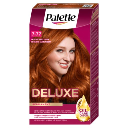 Palette Deluxe 7-77 intenzív ragyogó réz tartós hajfesték