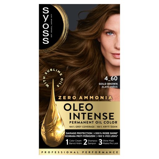 Syoss Oleo Intense tartós hajfesték 4-60 Aranybarna