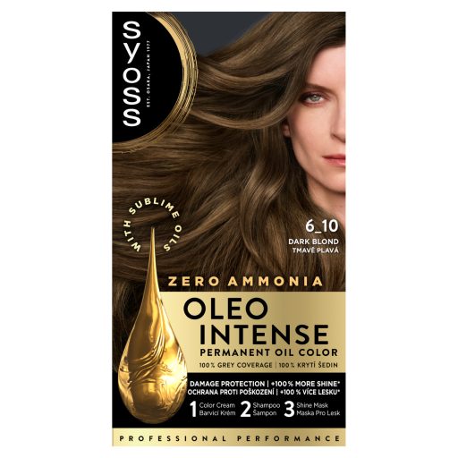 Syoss Oleo Intense tartós hajfesték 6-10 Sötétszőke