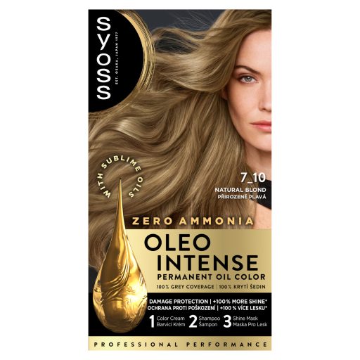 Syoss Oleo Intense tartós hajfesték 7-10 Természetes szőke