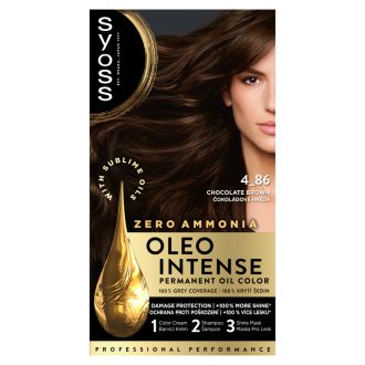 Syoss Oleo Intense tartós hajfesték 4-86 Csokoládé barna