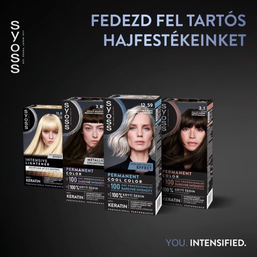 Syoss Color tartós hajfesték 12-59 hűvös platinaszőke