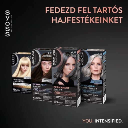 Syoss Color tartós hajfesték 4-15 füstös króm
