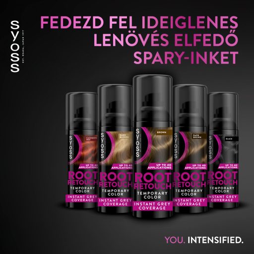 Syoss Root Retoucher ideiglenes lenövés-elfedő spray Barna 120 ml