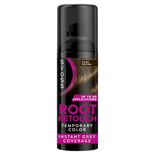 Syoss Root Retoucher ideiglenes lenövés-elfedő spray Sötétbarna 120 ml