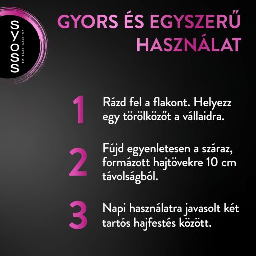 Syoss Root Retoucher ideiglenes lenövés-elfedő spray Kasmír Vörös 120 ml