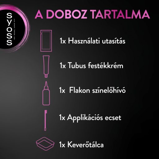 Syoss Brow Tint tartós szemöldökfesték Sötétbarna