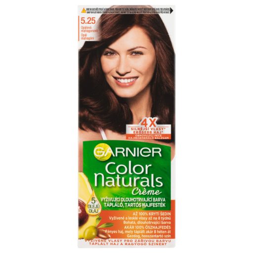 Garnier Color Naturals tartós krémhajfesték 5.25 Világos Opál Mahagóni