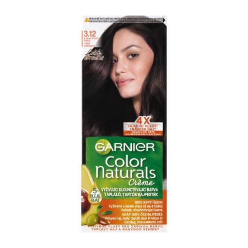 Garnier Color Naturals krémhajfesték 3.12 Jeges sötétbarna