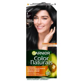   Garnier Color Naturals Tartós hajfesték 1 Ultra fekete, 60 +40 +12 ml