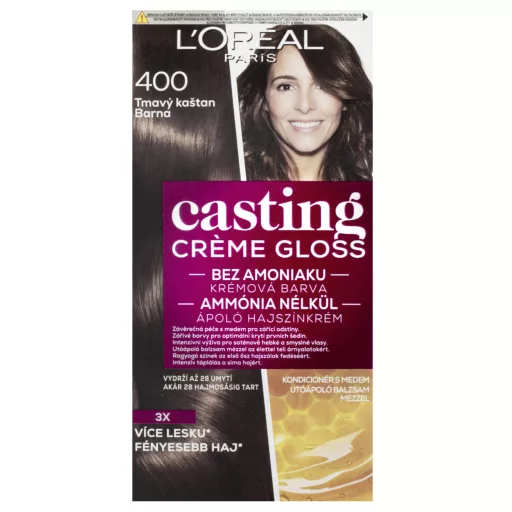 L'Oréal Paris Casting Créme Gloss hajszínező 400 Barna 48 +72 +60 ml