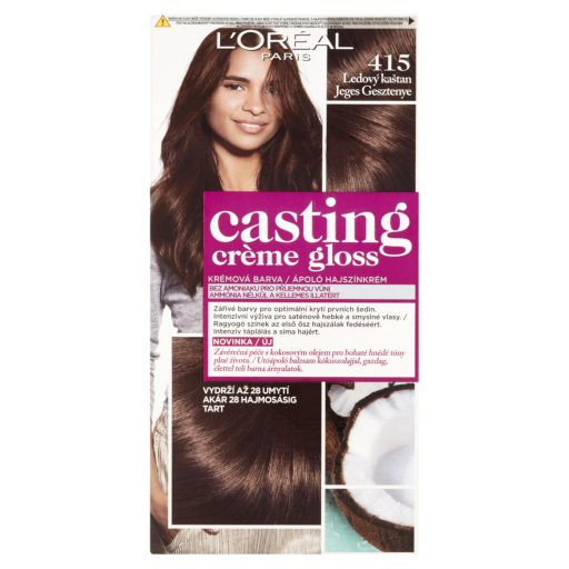 L'Oréal Paris Casting Créme Gloss hajszínező 415 Jeges Gesztenye 48 +72 +60 ml