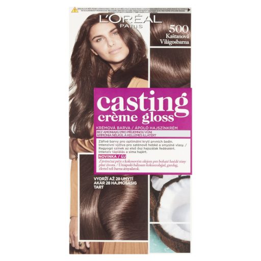 L'Oréal Paris Casting Créme Gloss hajszínező 500 Világosbarna 48 +72 +60 ml