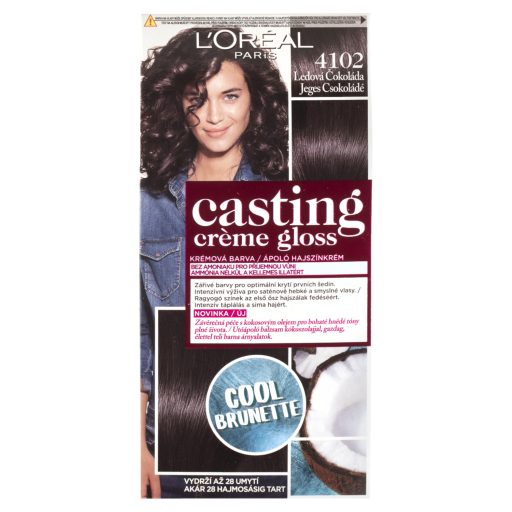 L'Oréal Paris Casting Créme Gloss hajszínező 4102 Jeges Csokoládé 48 +72 +60 ml