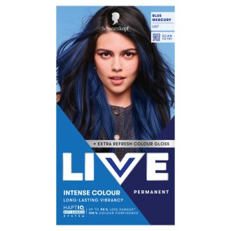 Schwarzkopf Live tartós hajfesték U67 Mercury kék