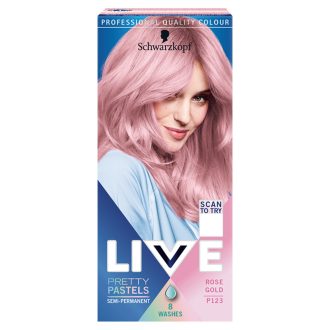   Schwarzkopf Live Pretty Pastels hajszínező P123 Rózsaarany