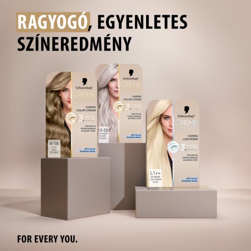 Schwarzkopf Creme Supreme tartós hajfesték 8-16 hűvös hamvas világosszőke