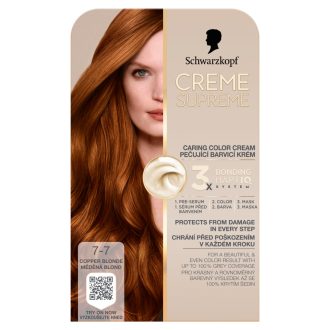   Schwarzkopf Creme Supreme tartós hajfesték 7-7 rezes szőke