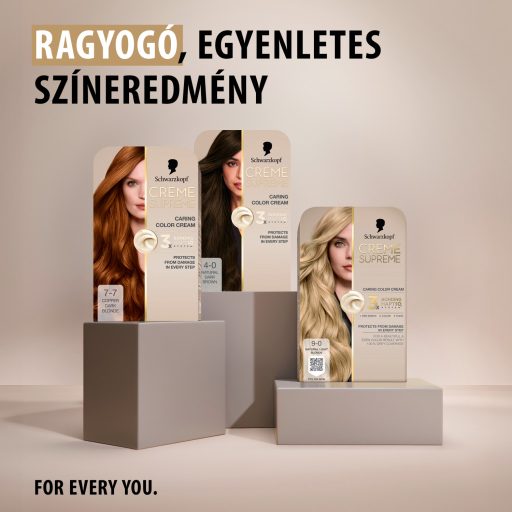 Schwarzkopf Creme Supreme tartós hajfesték 7-7 rezes szőke