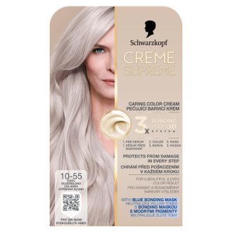   Schwarzkopf Creme Supreme tartós hajfesték 10-55 hűvös ezüstös szőke