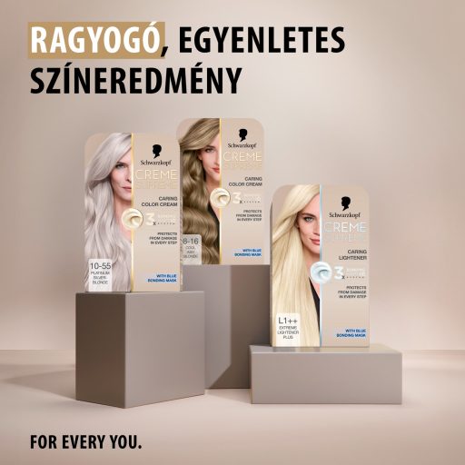 Schwarzkopf Creme Supreme tartós hajfesték 10-55 hűvös ezüstös szőke
