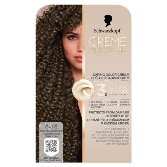   Schwarzkopf Creme Supreme tartós hajfesték 6-16 hűvös hamvas sötétszőke