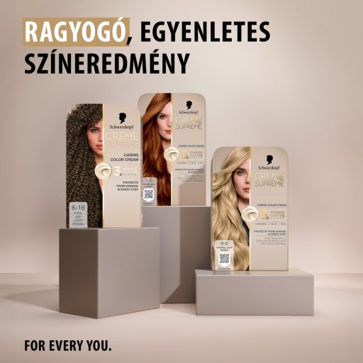Schwarzkopf Creme Supreme tartós hajfesték 6-16 hűvös hamvas sötétszőke