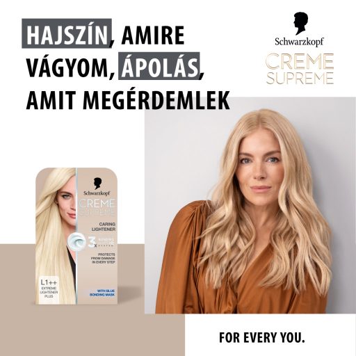 Schwarzkopf Creme Supreme tartós hajfesték L1++ extrém hajvilágosító plusz