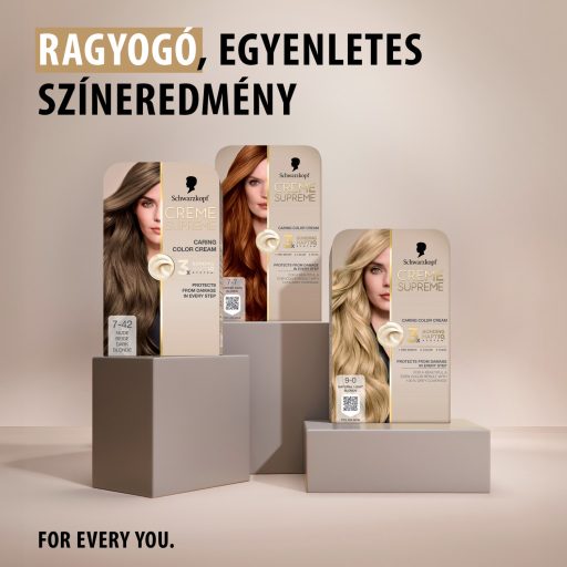 Schwarzkopf Creme Supreme tartós hajfesték 7-42 nude szőke