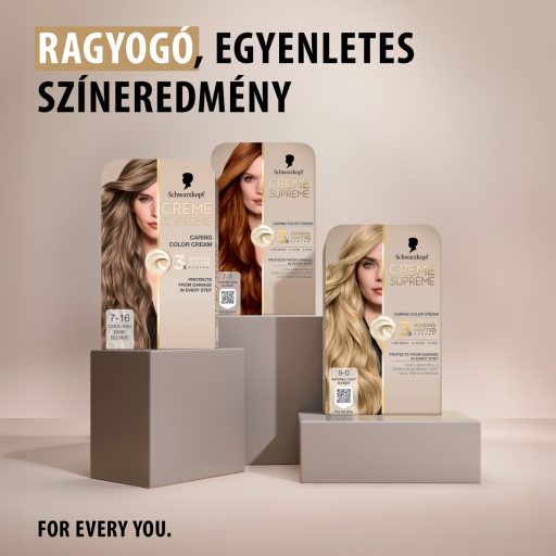 Schwarzkopf Creme Supreme tartós hajfesték 7-16 hűvös hamvas szőke
